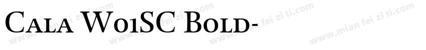 Cala W01SC Bold字体转换